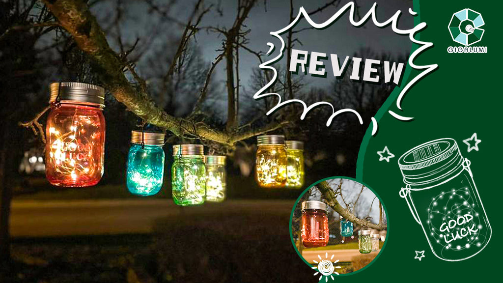 Gigalumi-Jar lights on tree