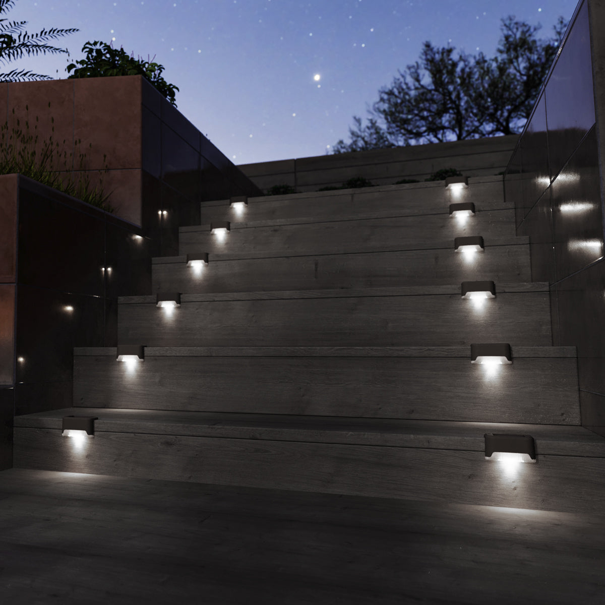 Gigalumi Horizontal Solar Deck Lights Set (12&16 Pack)
