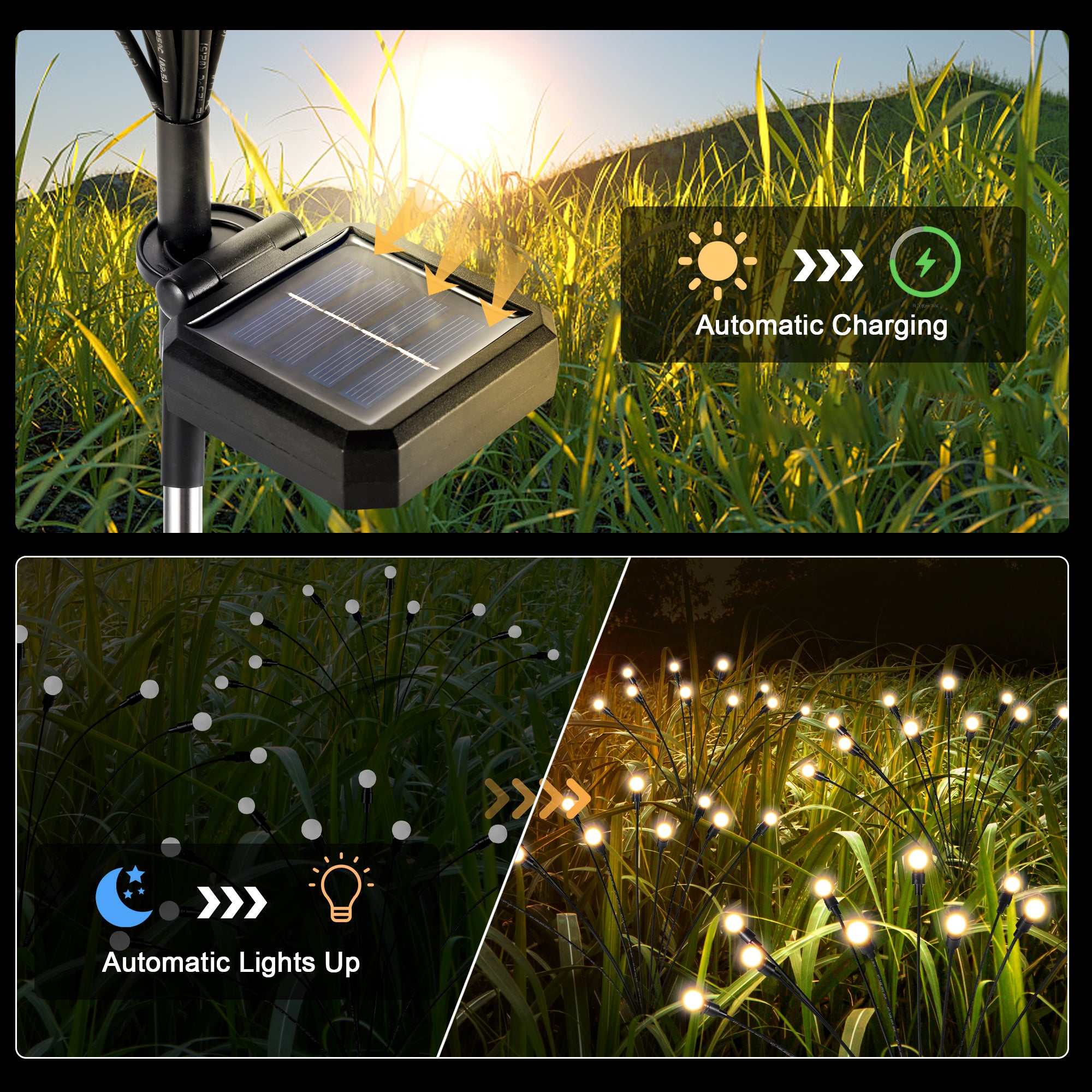 Gigalumi 20 Led Solar Swaying Lights Set (2&4&6&8 Pack)