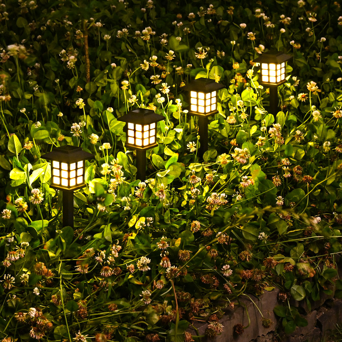 Gigalumi Grid Solar Pathway Lights Set (8&12&16 Pack)