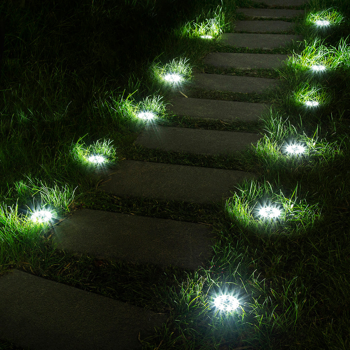 outdoor ground deck lights