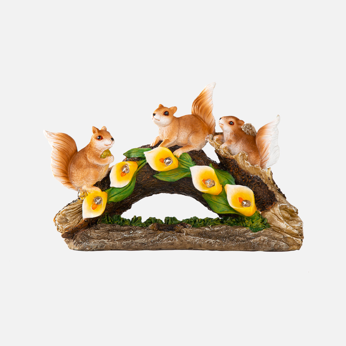 solar squirrel yard ornaments