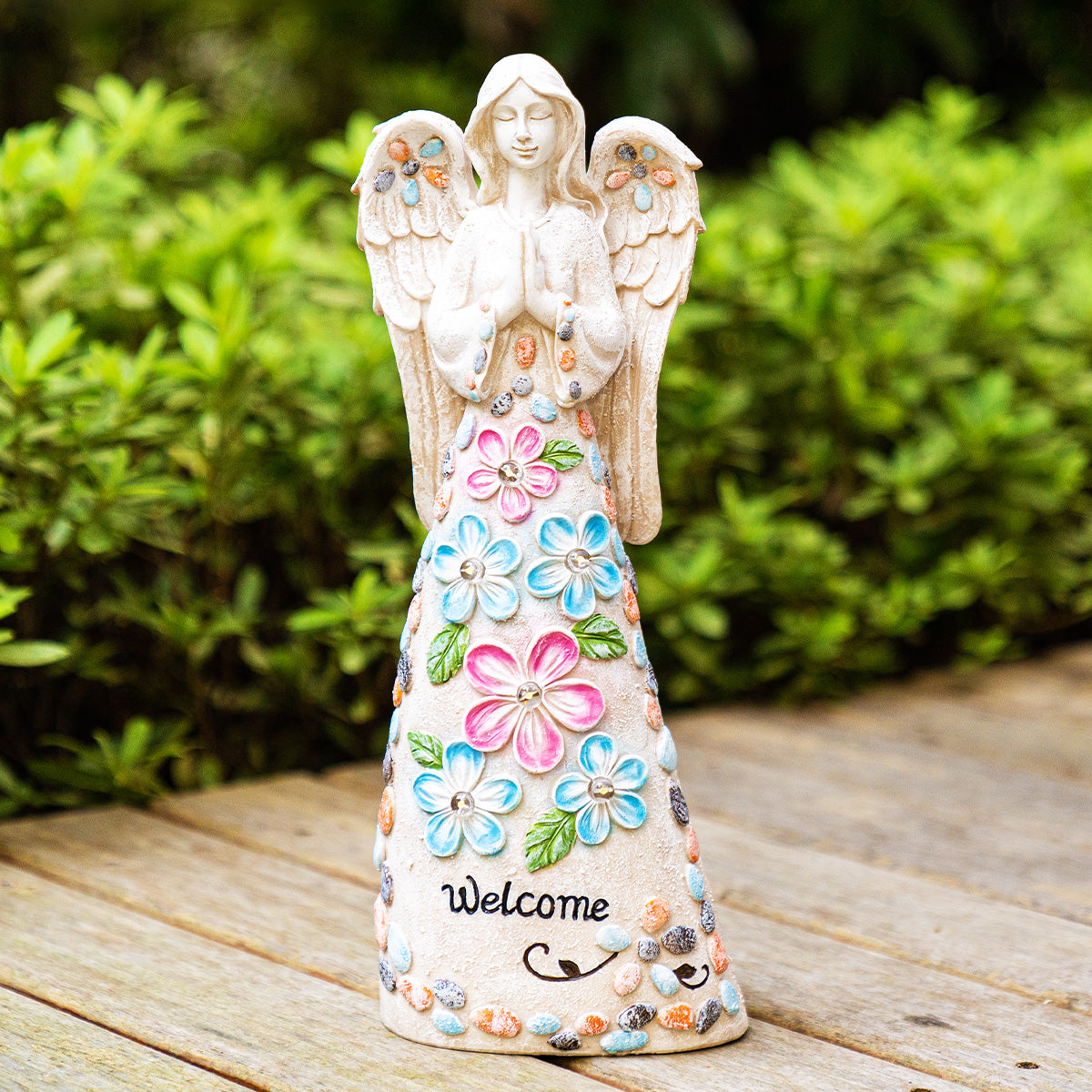 Gigalumi Solar Angel Garden Statue Set (1 Pack)