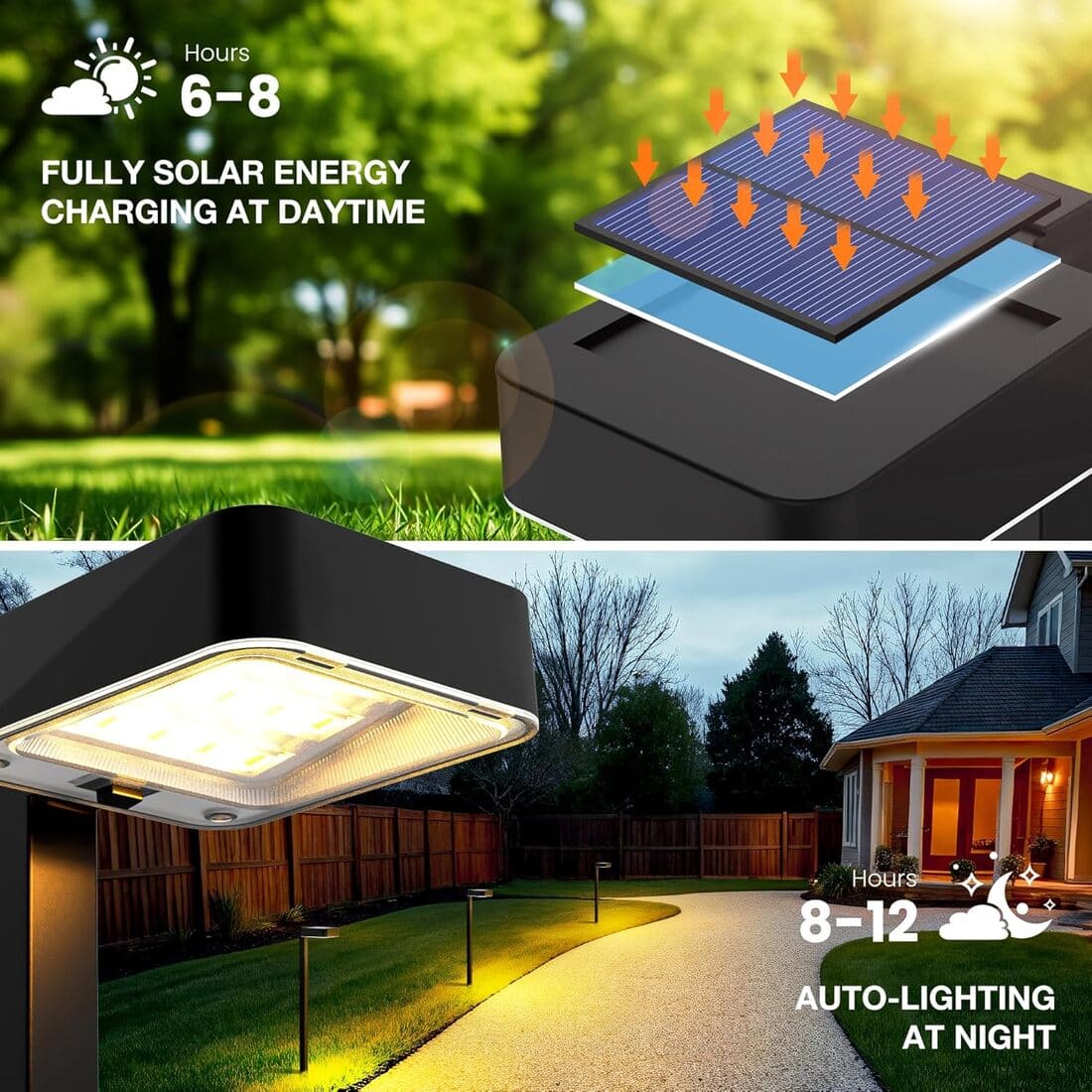 Bright Solar Modern Pathway Lights