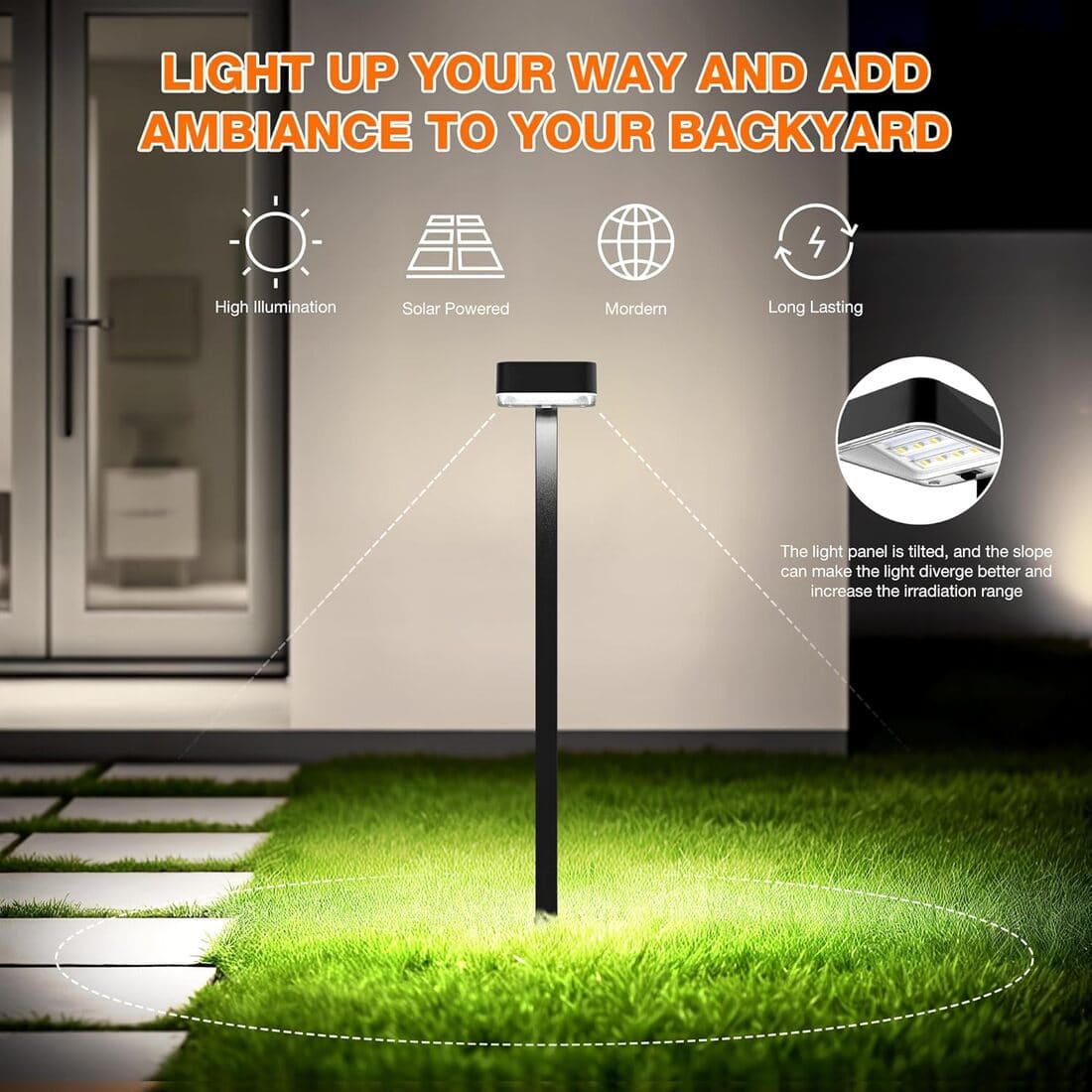 Bright Solar Modern Pathway Lights