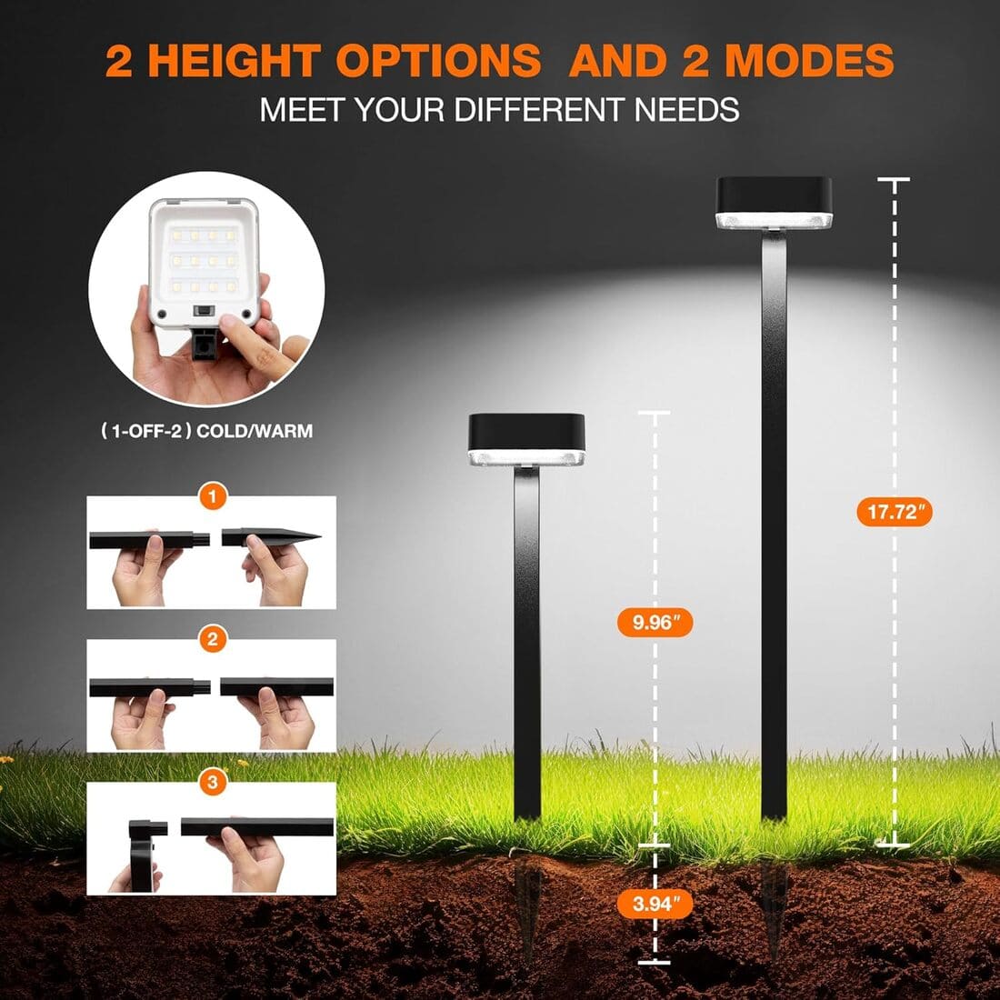 Bright Solar Modern Pathway Lights