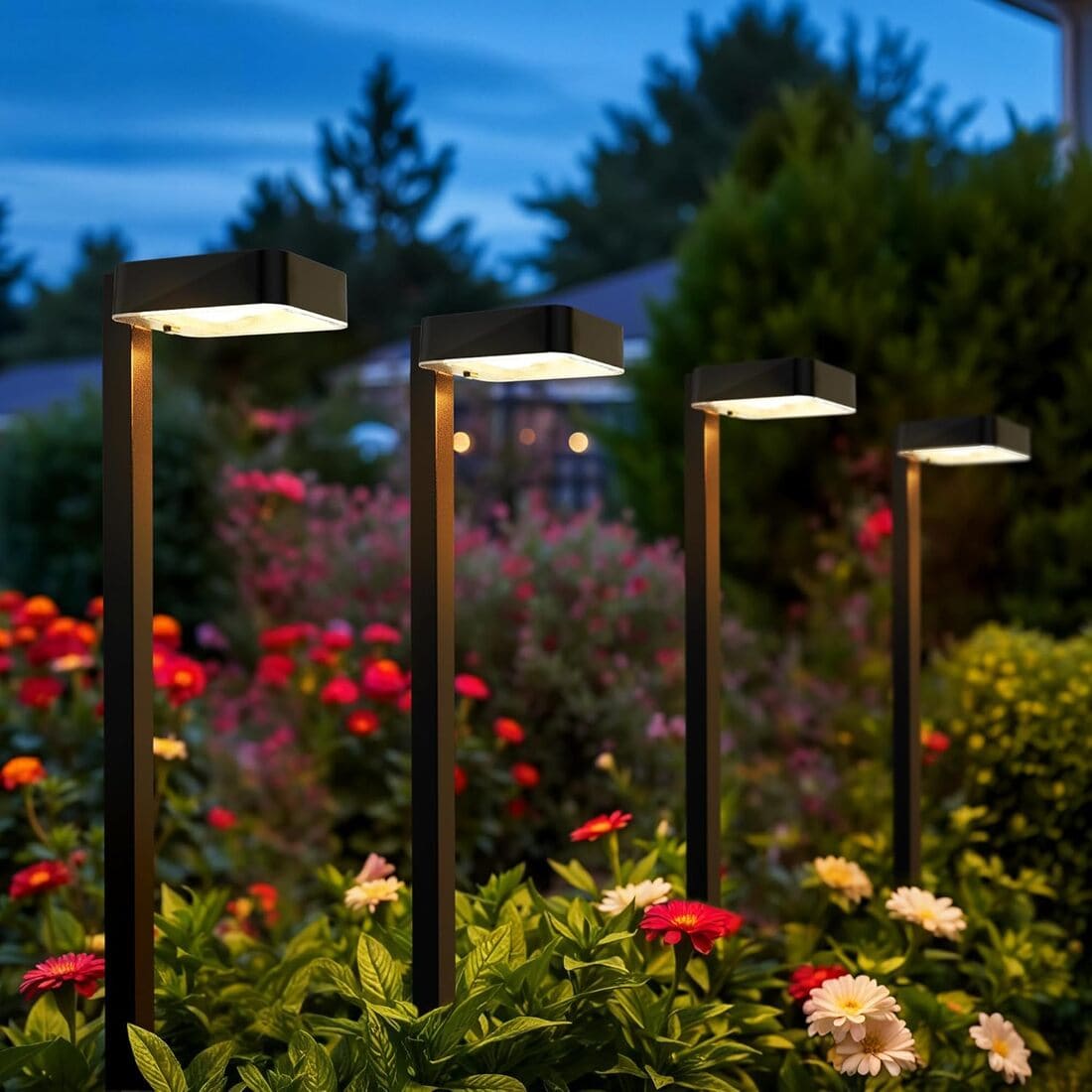 Bright Solar Modern Pathway Lights