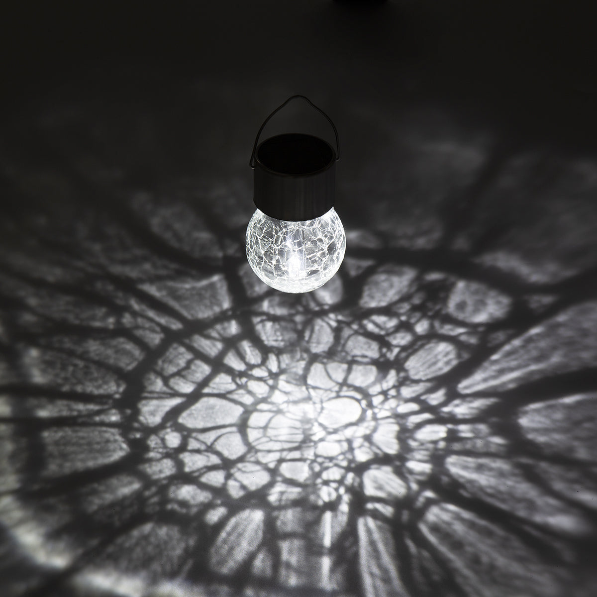 hanging patio crackle glass lights