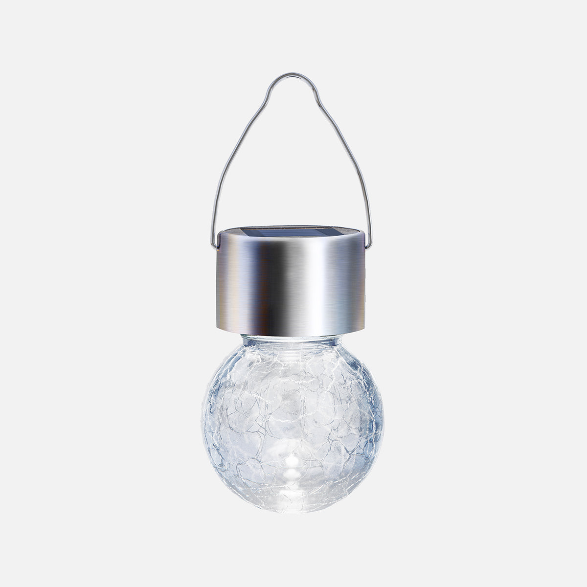 hanging outdoor crackle glass lights