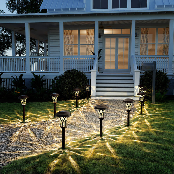 Gigalumi Tulip Designed Solar Yard Lights Set (6 Pack)