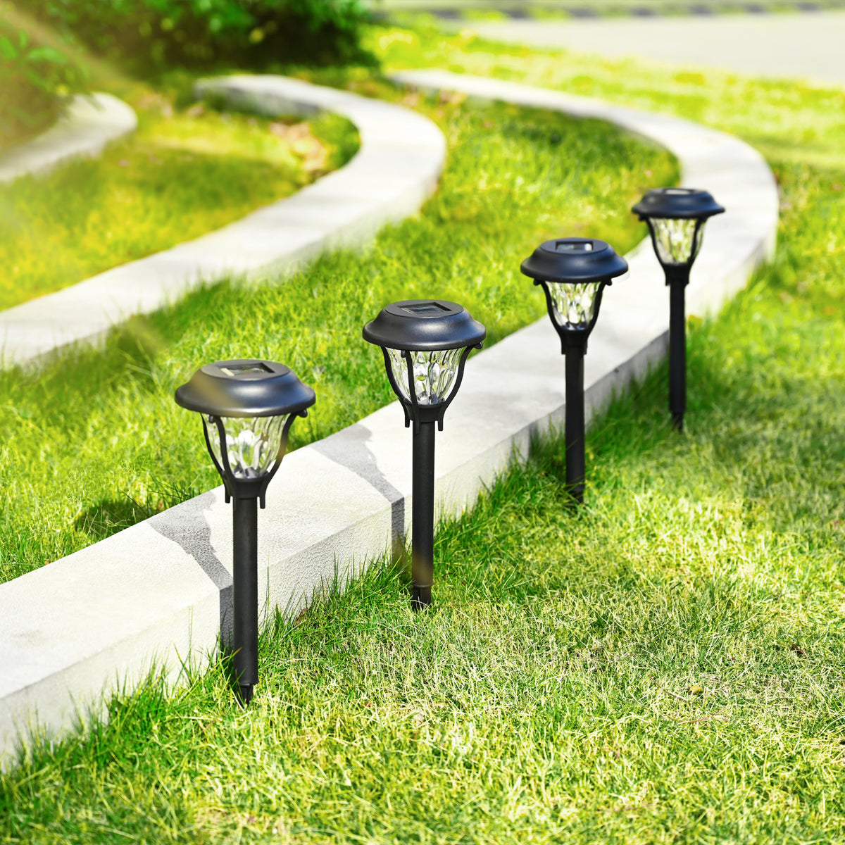 Gigalumi Fluted and Oiled Garden Solar Lights Set (6 Pack)