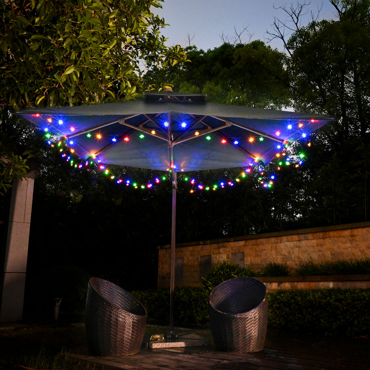 Gigalumi 46ft Flower String Lights Set (2 Pack)