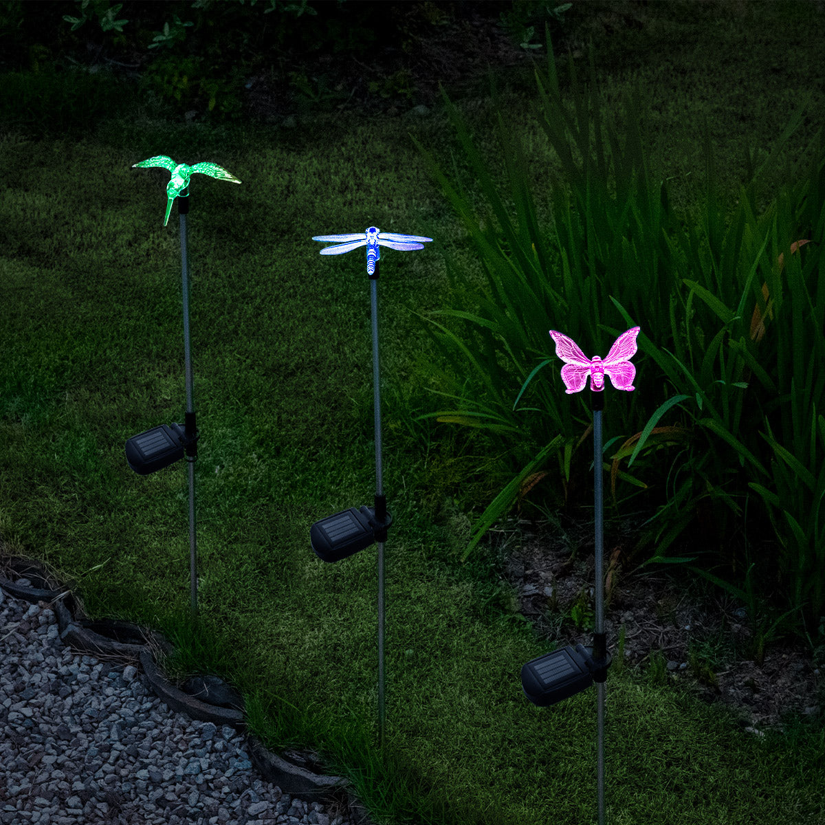 Gigalumi Solar Friends Garden Stakes Set (3&6 Pack)