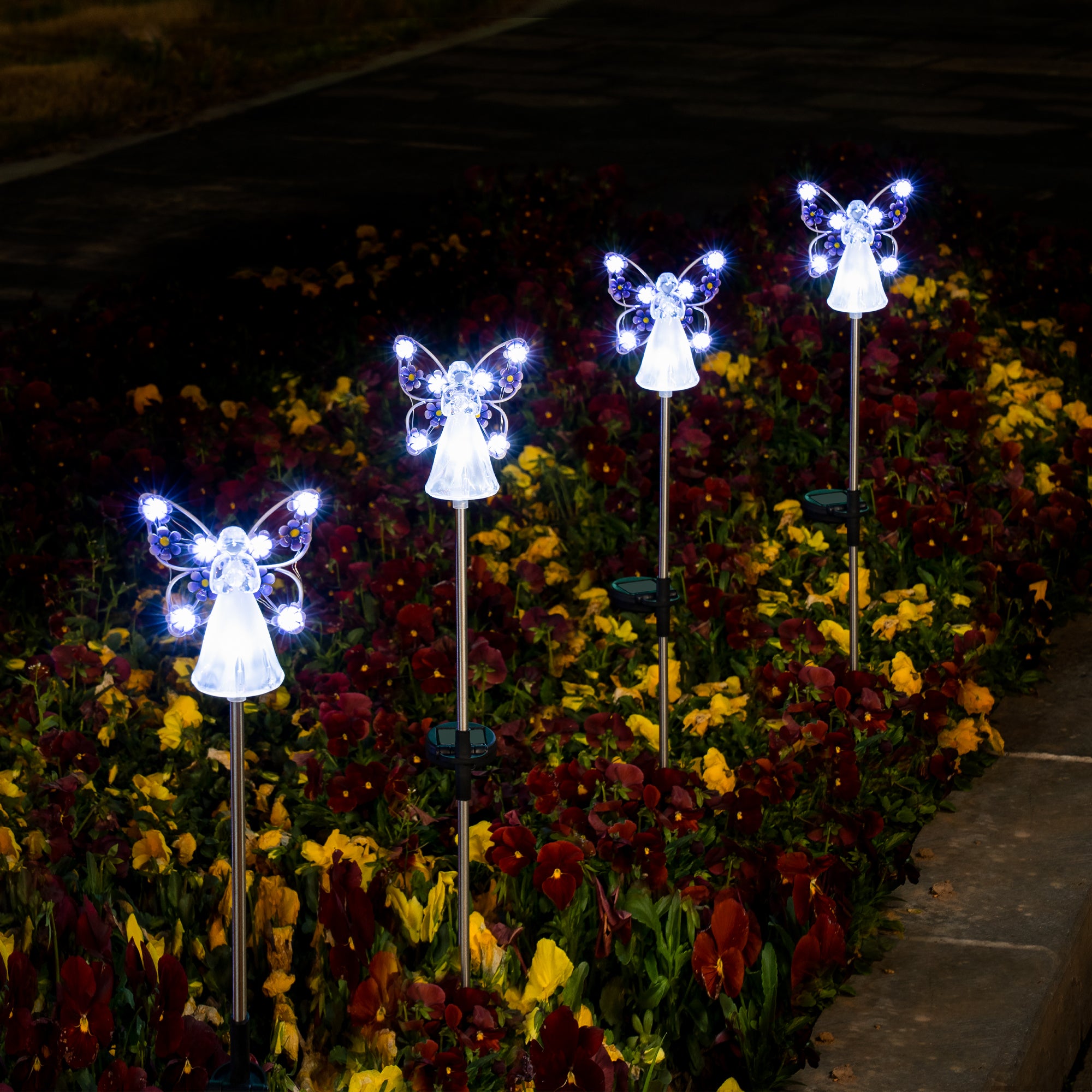 Gigalumi Solar Angel Stake Lights Set (2 Pack)