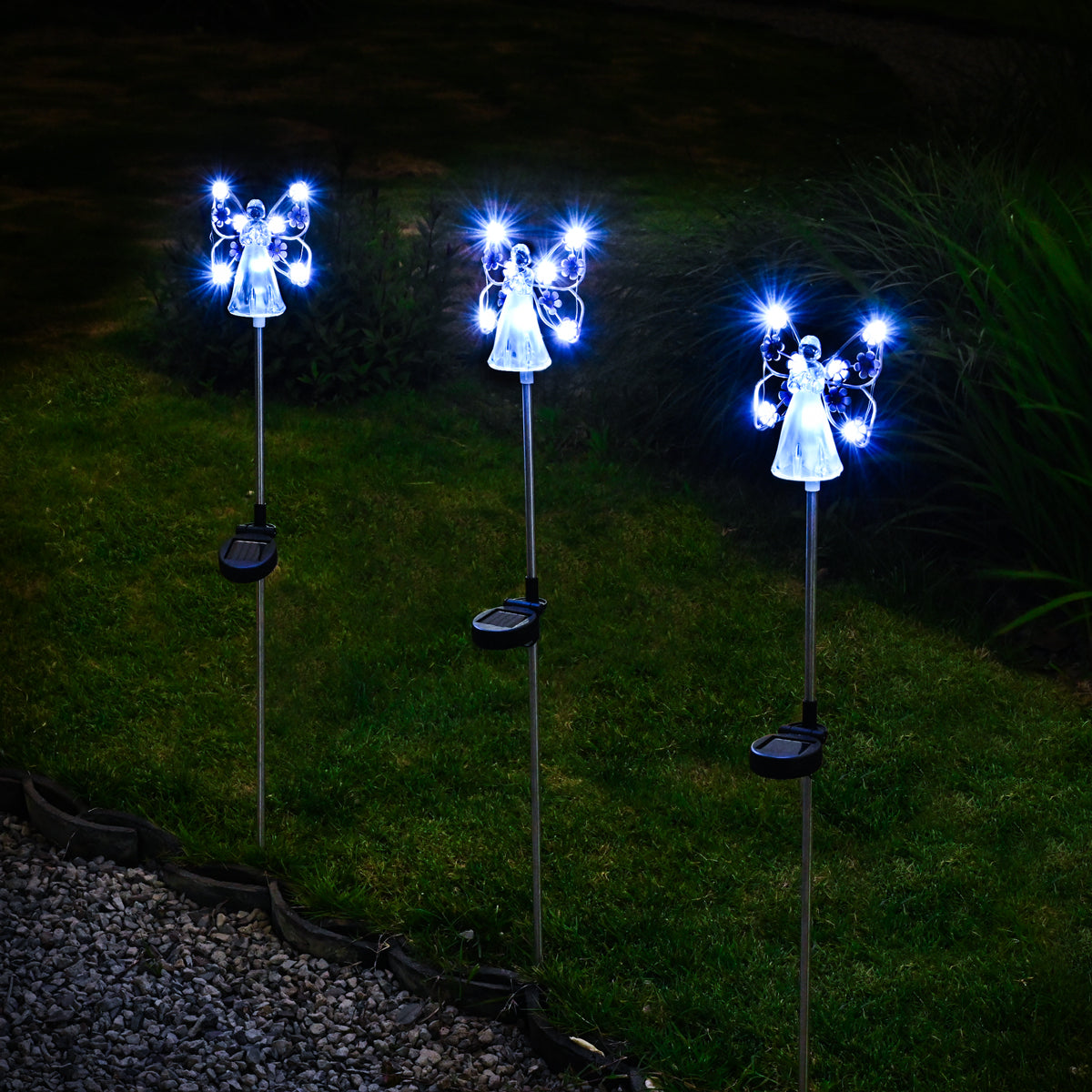 Gigalumi Solar Angel Stake Lights Set (2 Pack)