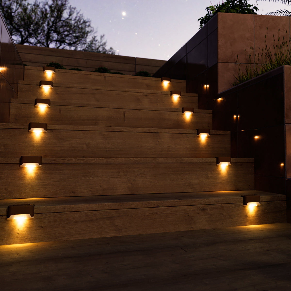 Gigalumi Horizontal Solar Deck Lights Set (12&16 Pack)