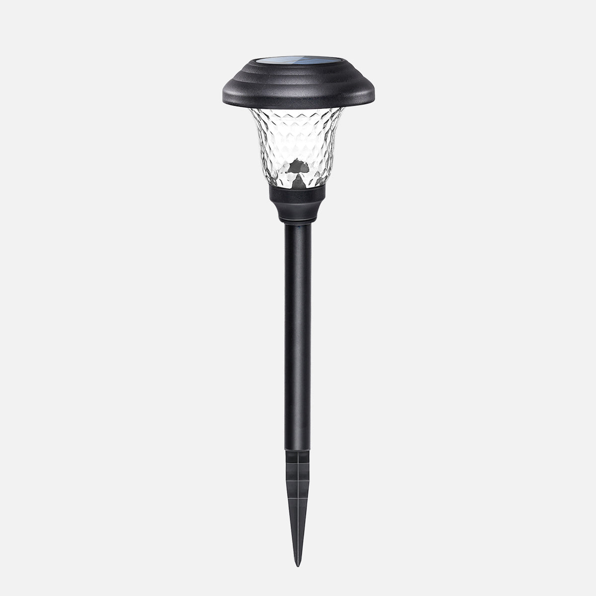 Gigalumi Hammered Metal Solar Yard Lights Set (8 Pack)