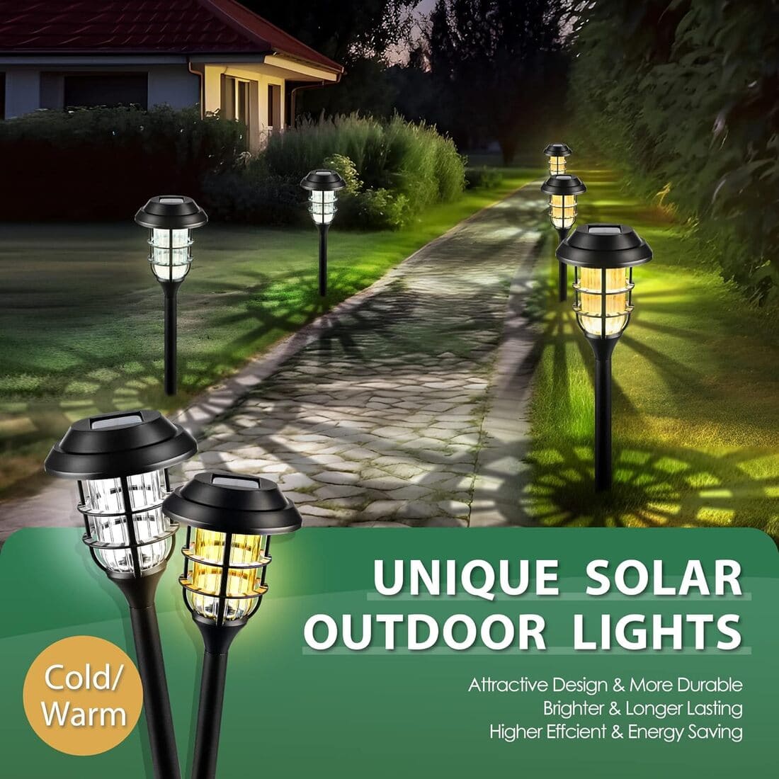 Cone Solar Landscape Lights Set