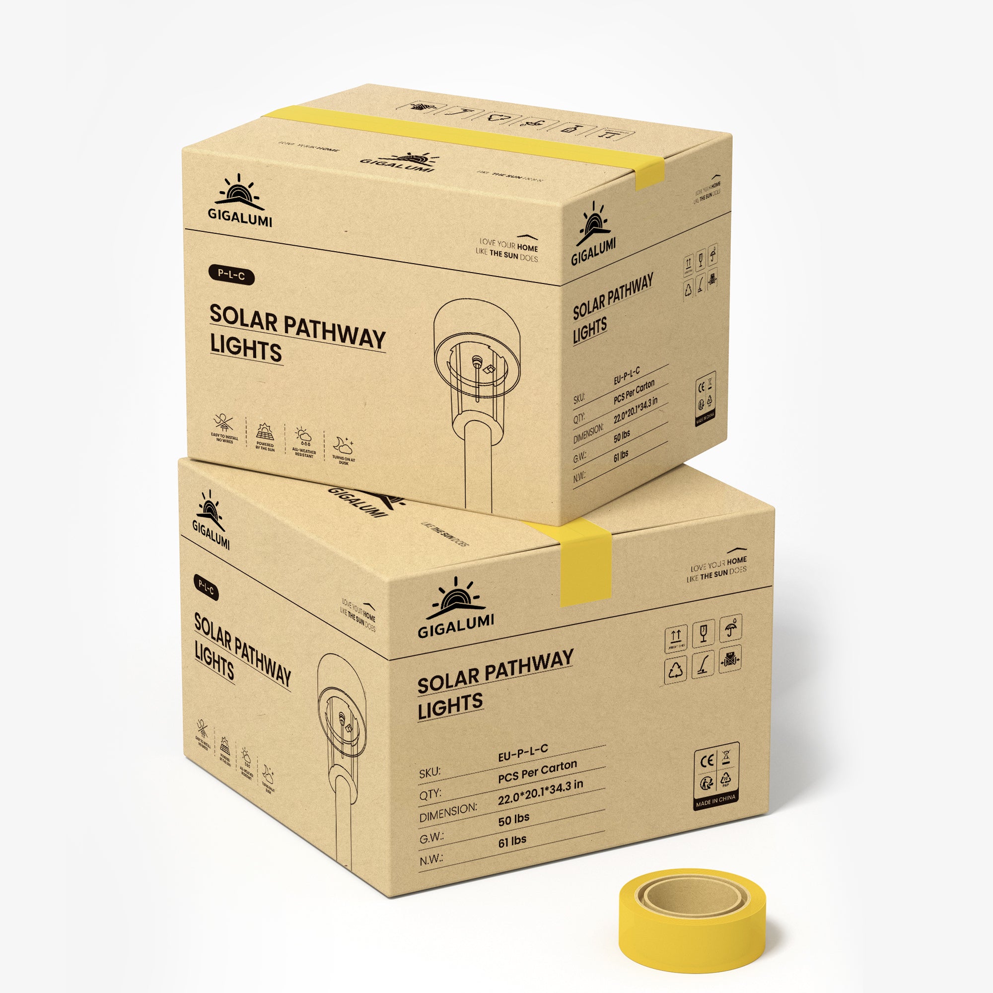 Gigalumi Pocket Solar Driveway Lights Set (12&16&24 Pack)