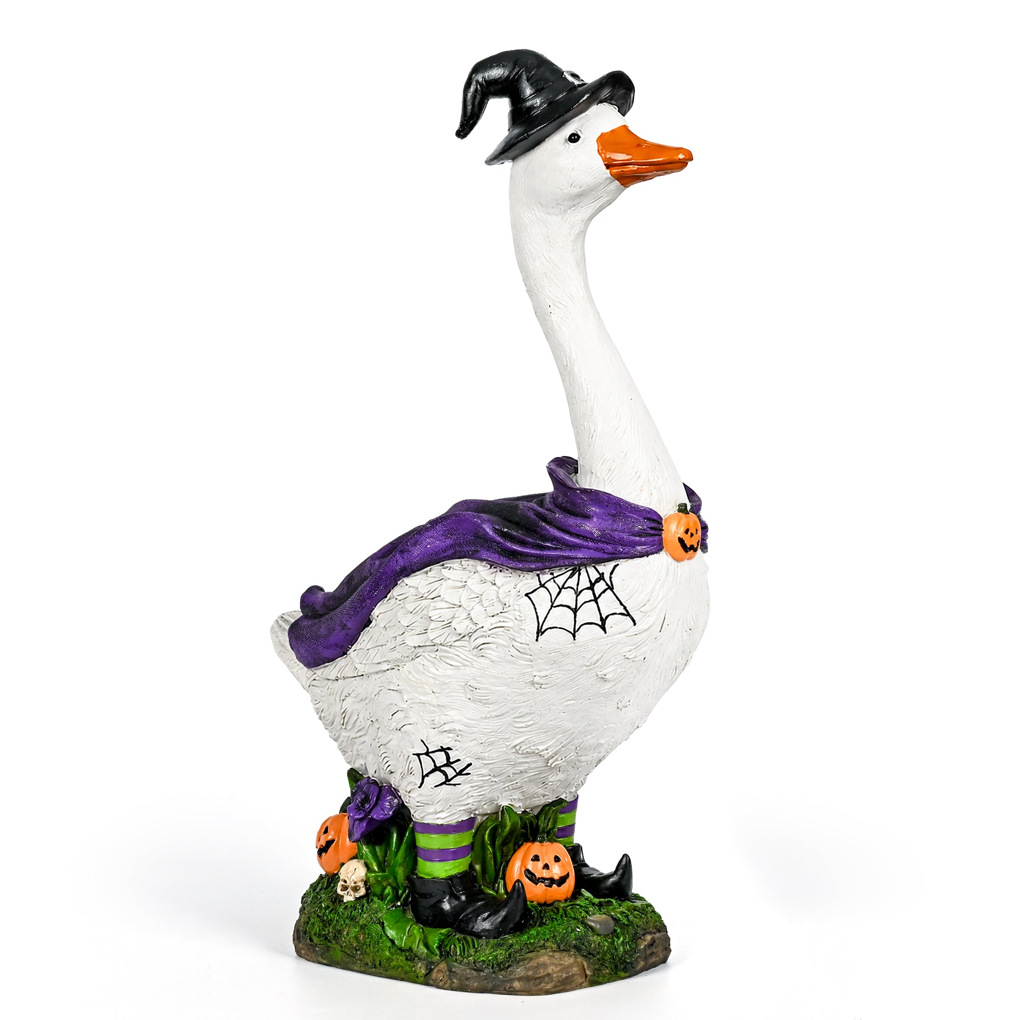 GIGALUMI 20" Halloween Witch Porch Goose for Outdoor Halloween Decorations