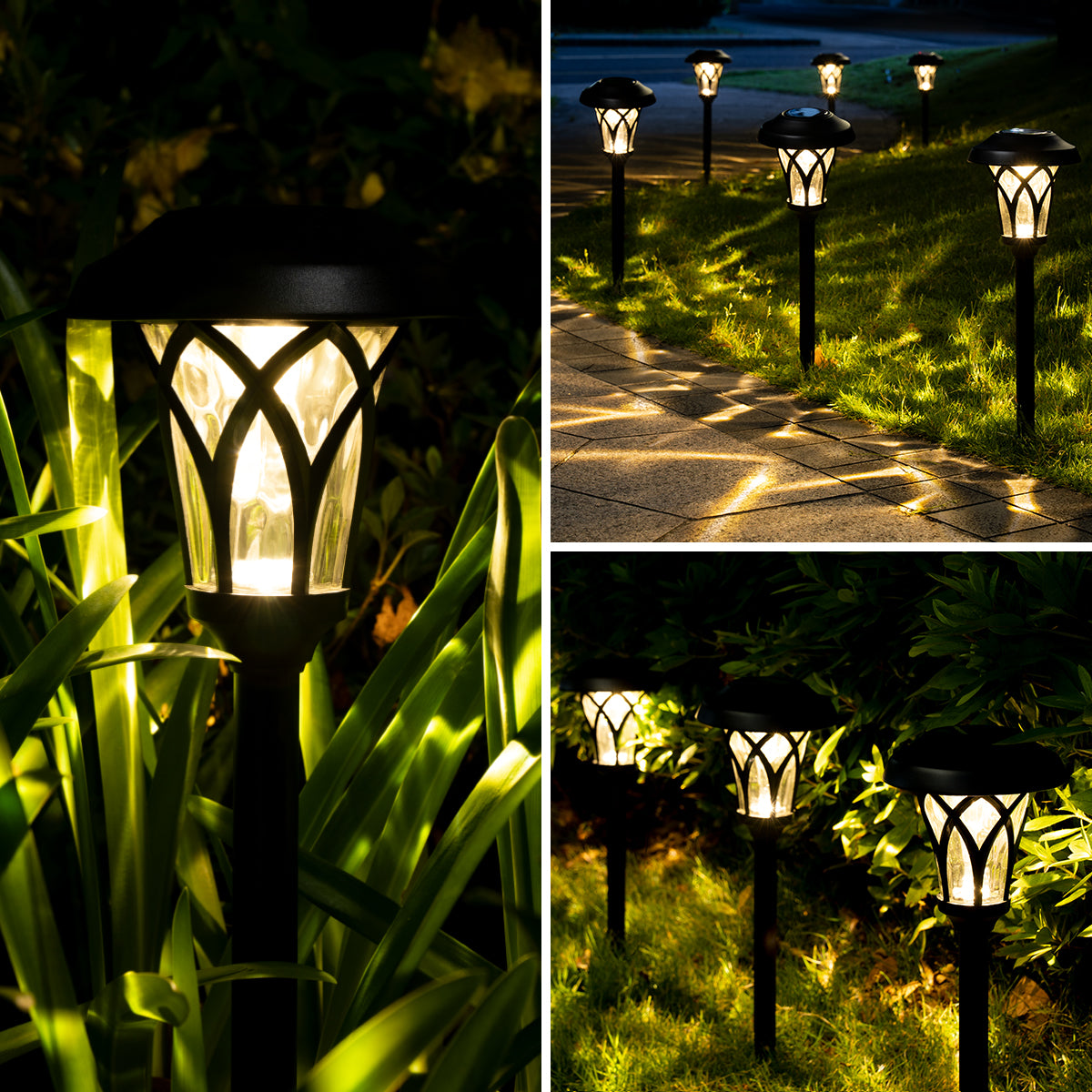 Gigalumi Tulip Designed Solar Yard Lights Set (6 Pack)