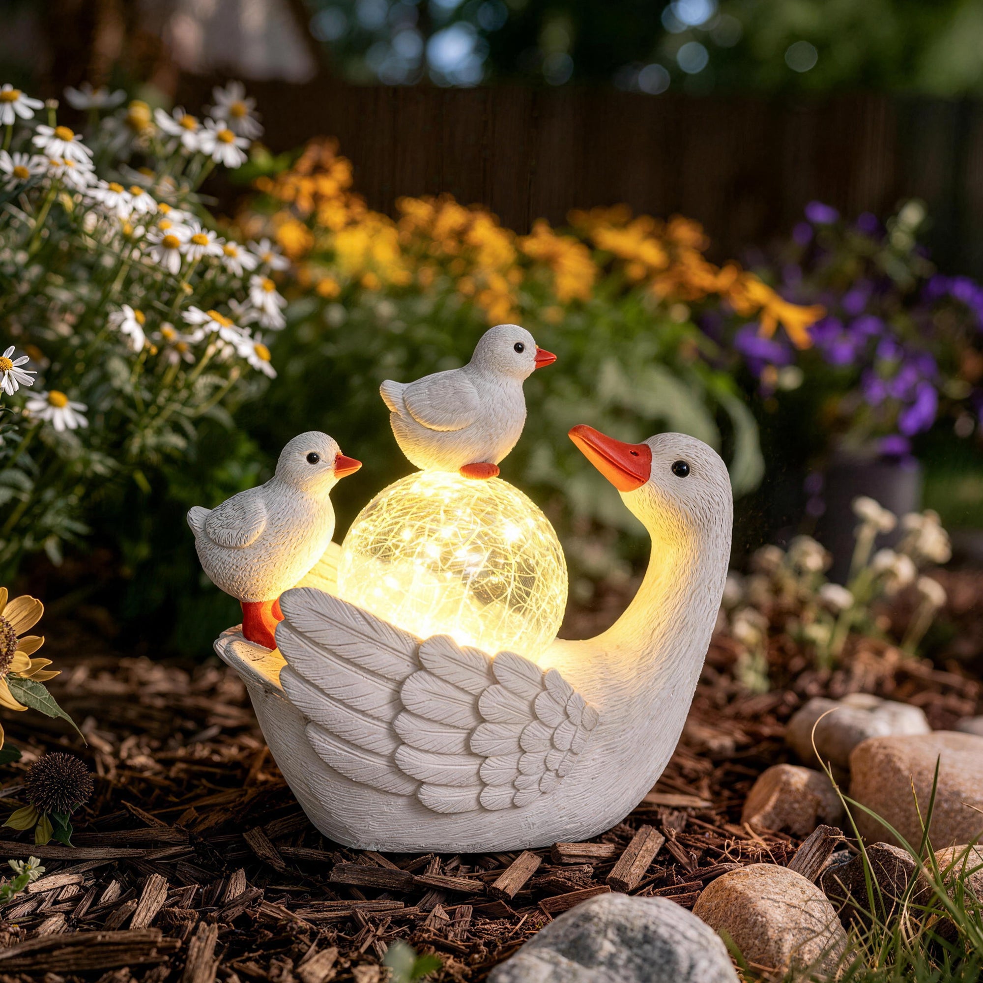 GIGALUMI Porch Goose Statue 6.7"