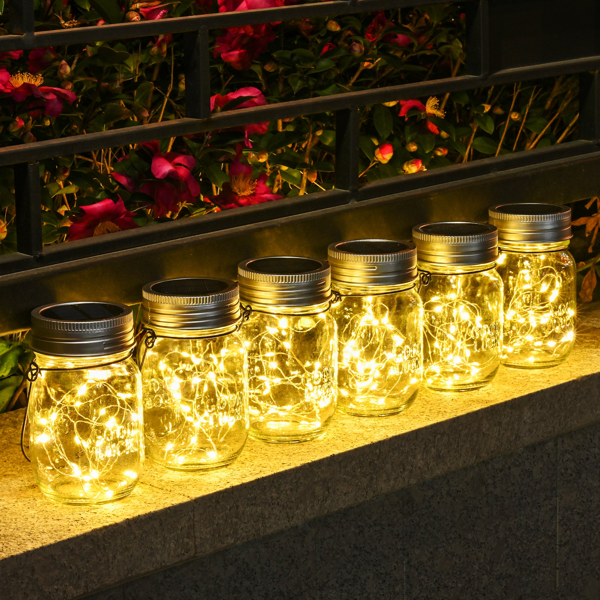 Gigalumi Solar Mason Jar Lights Set (6&8&12 Pack)