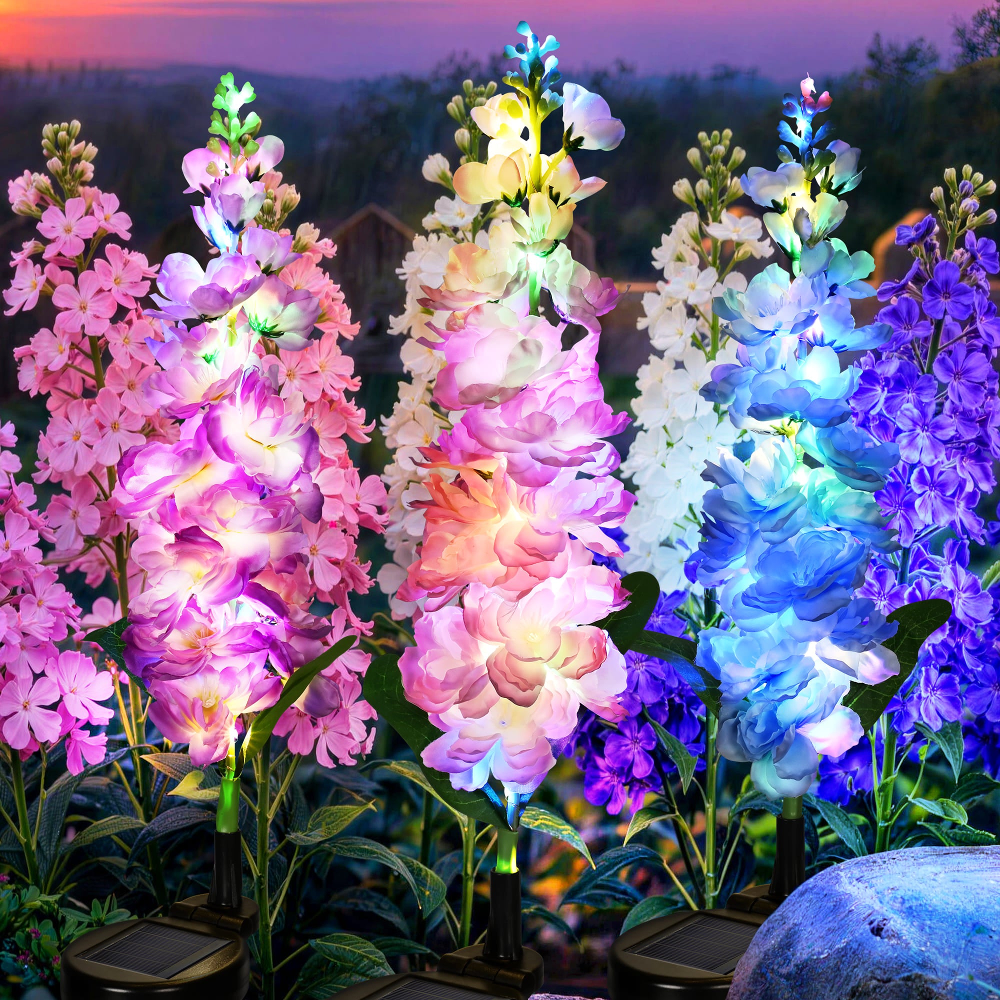 GIGALUMI Delphinium Solar Lights