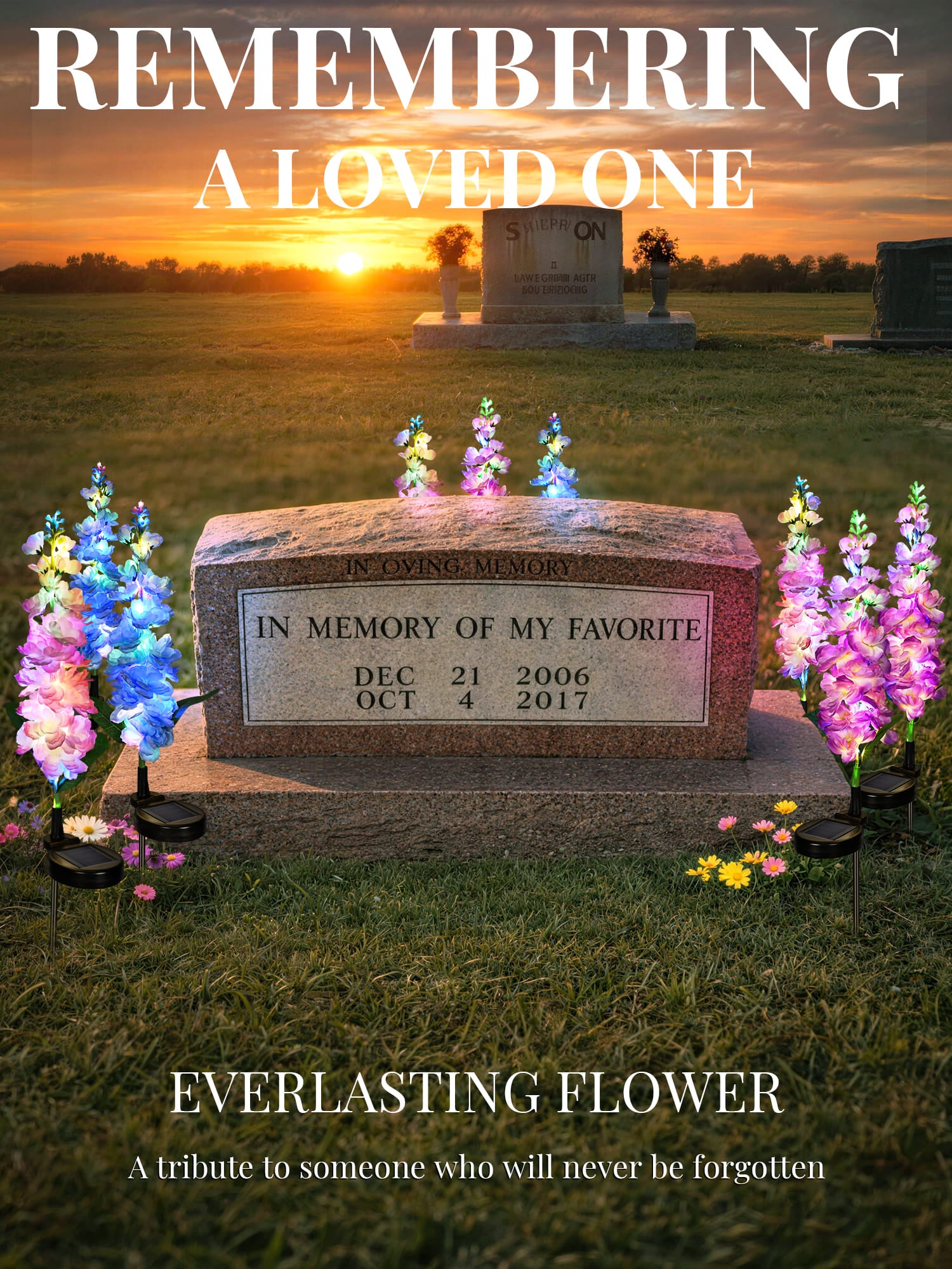 GIGALUMI Delphinium Solar Lights