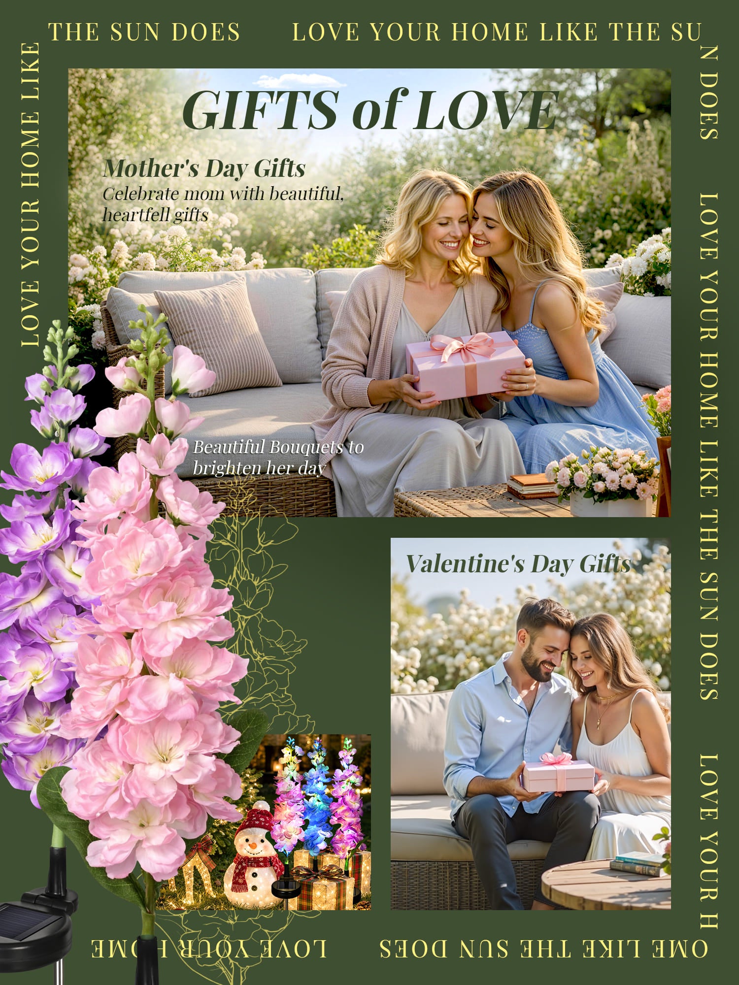 GIGALUMI Delphinium Solar Lights