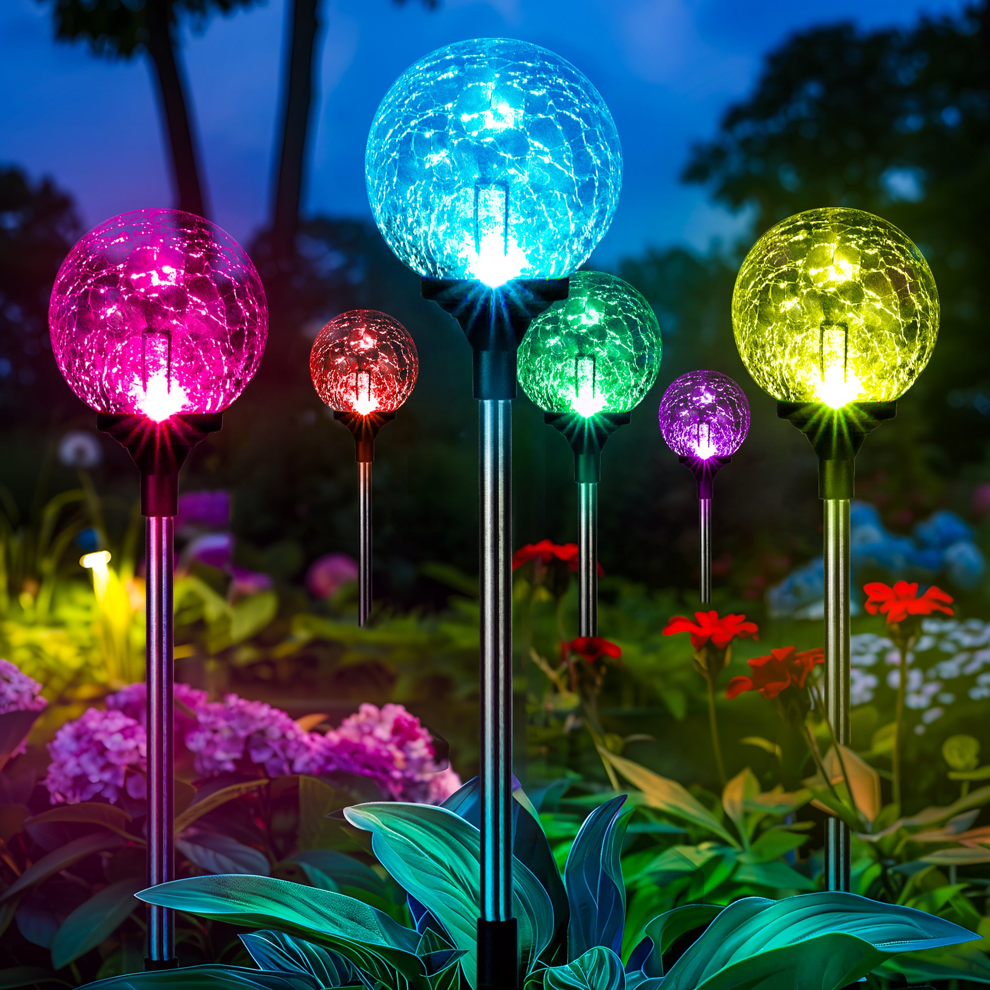 GIGALUMI Solar Garden Lights Outdoor Decorative Waterproof