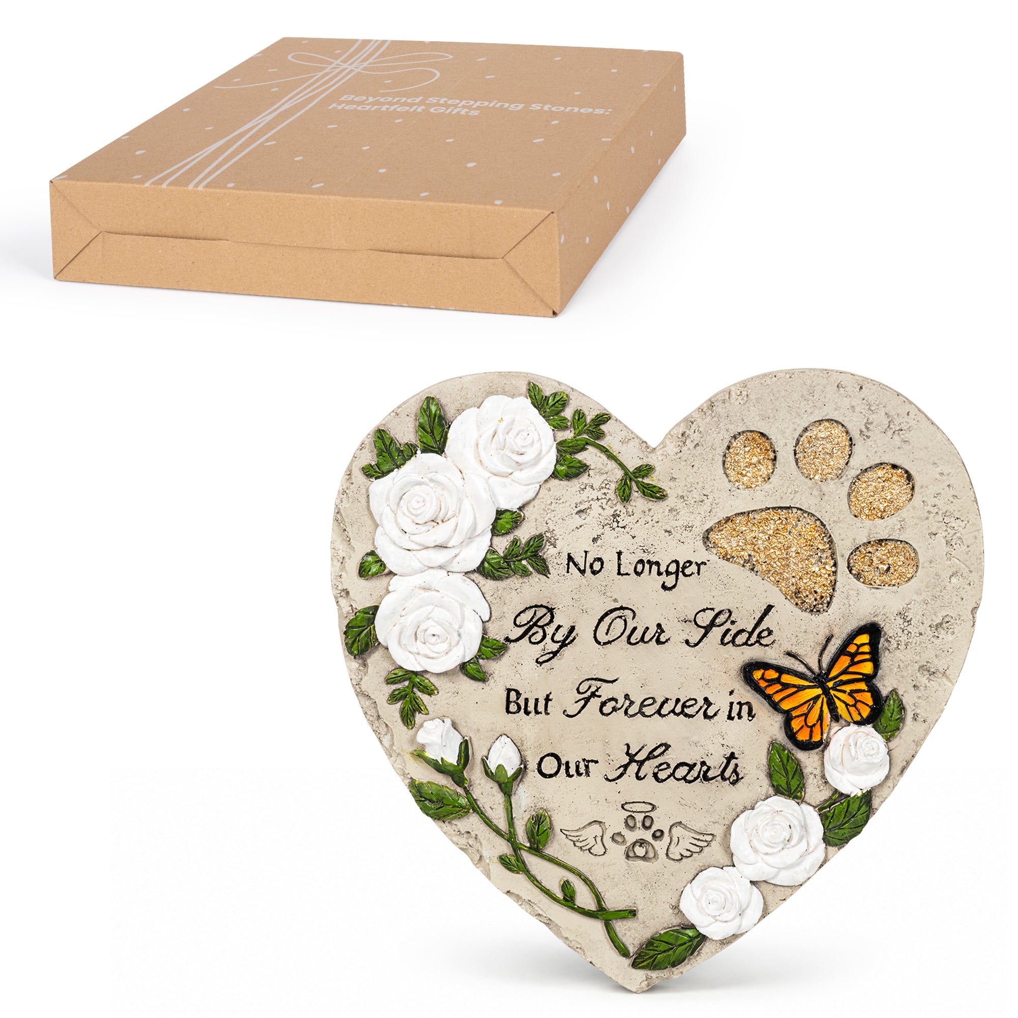 GIGALUMI Garden 10" Dog Memorial  Stepping Stones Outdoor