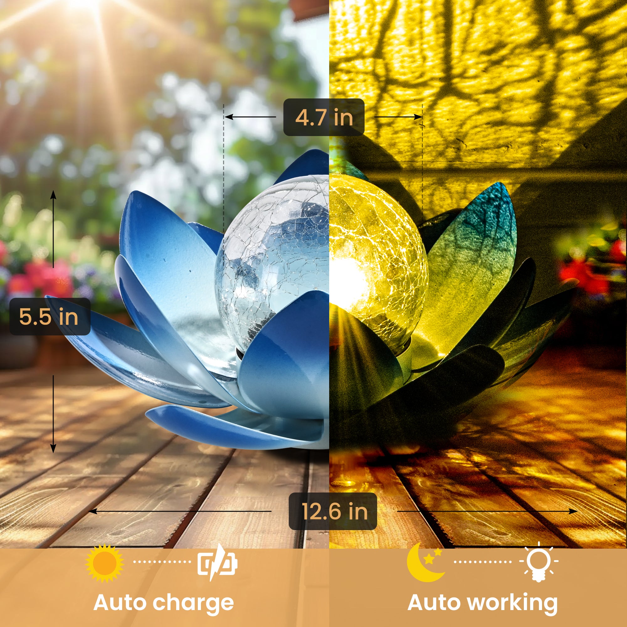 Gigalumi Solar Lotus Light Set (1 Pack)