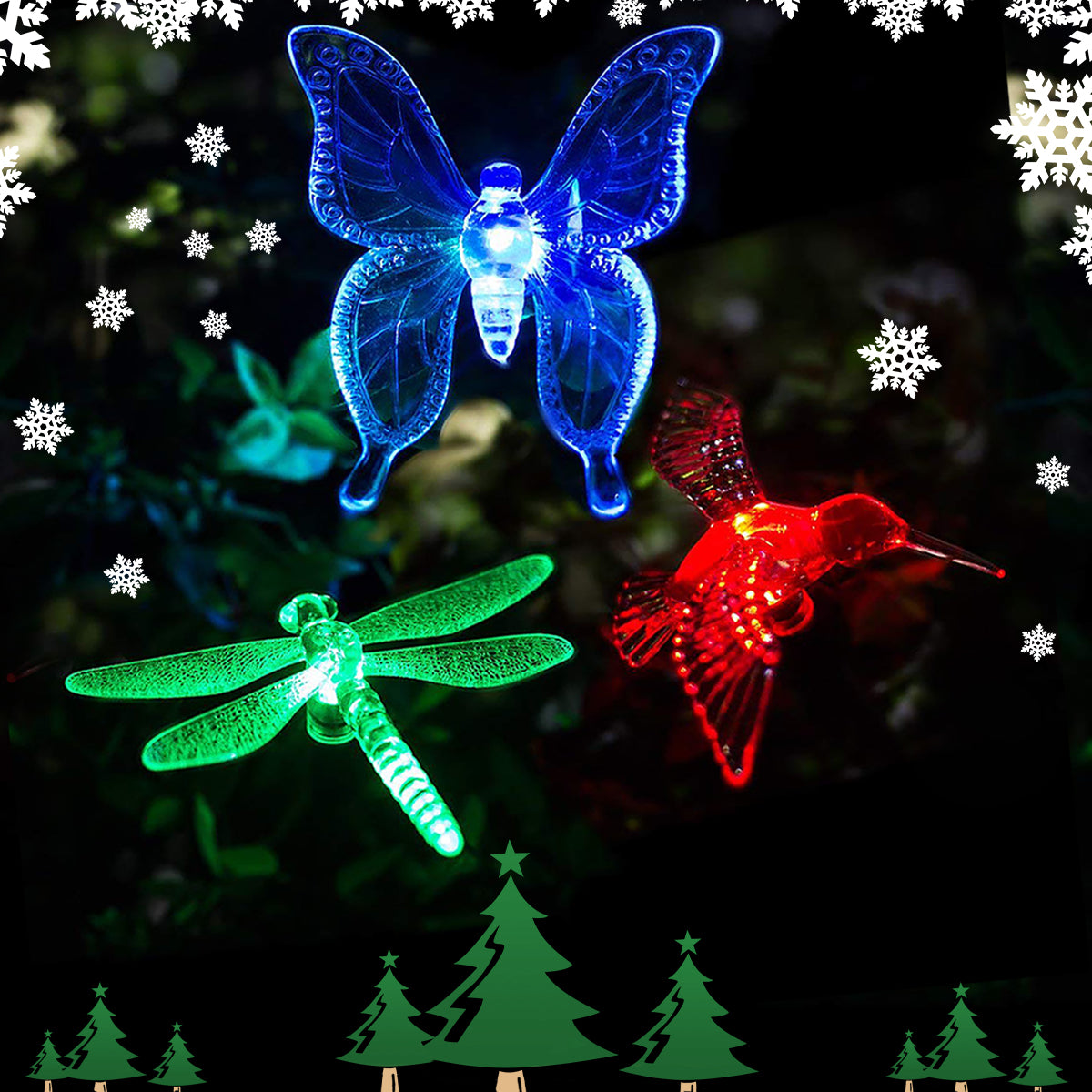 GIGALUMI Solar Garden Butterfly Lights